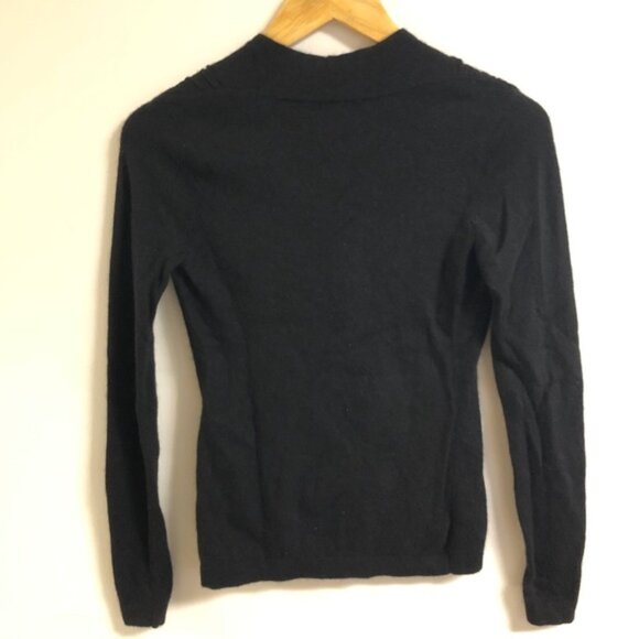 Banana Republic Cashmere Mix Black V Neck Sweater - Picture 3 of 4